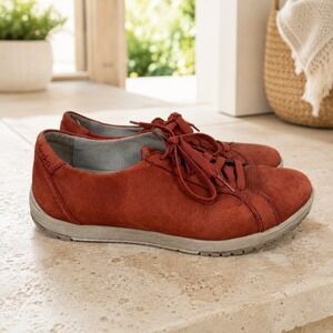 Dansko Honor Rust Red Suede Walking Sneakers Shoes Womens Size 40 US 9.5-10